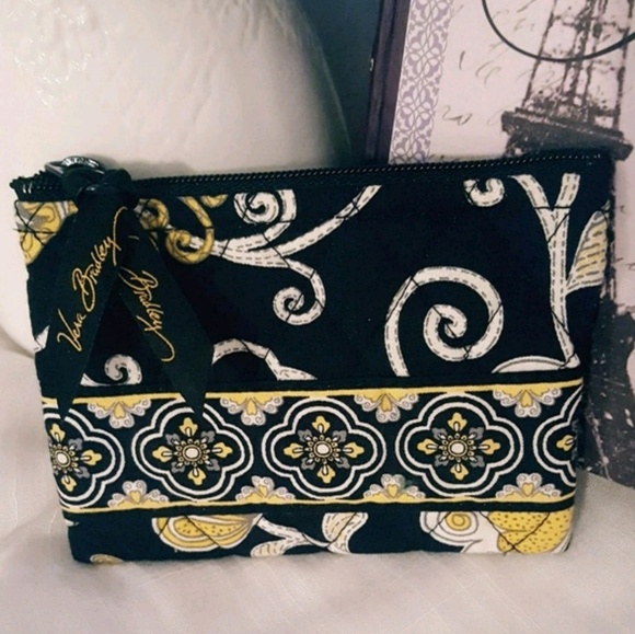 Vera Bradley Bags Yellow Black Grey Coin Purse Poshmark